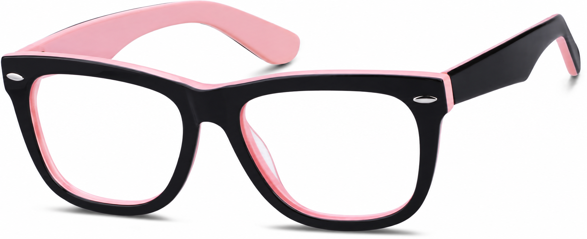 Women's Full Rim Black Out Breast Cancer Eyeglass Frames · Black · reference