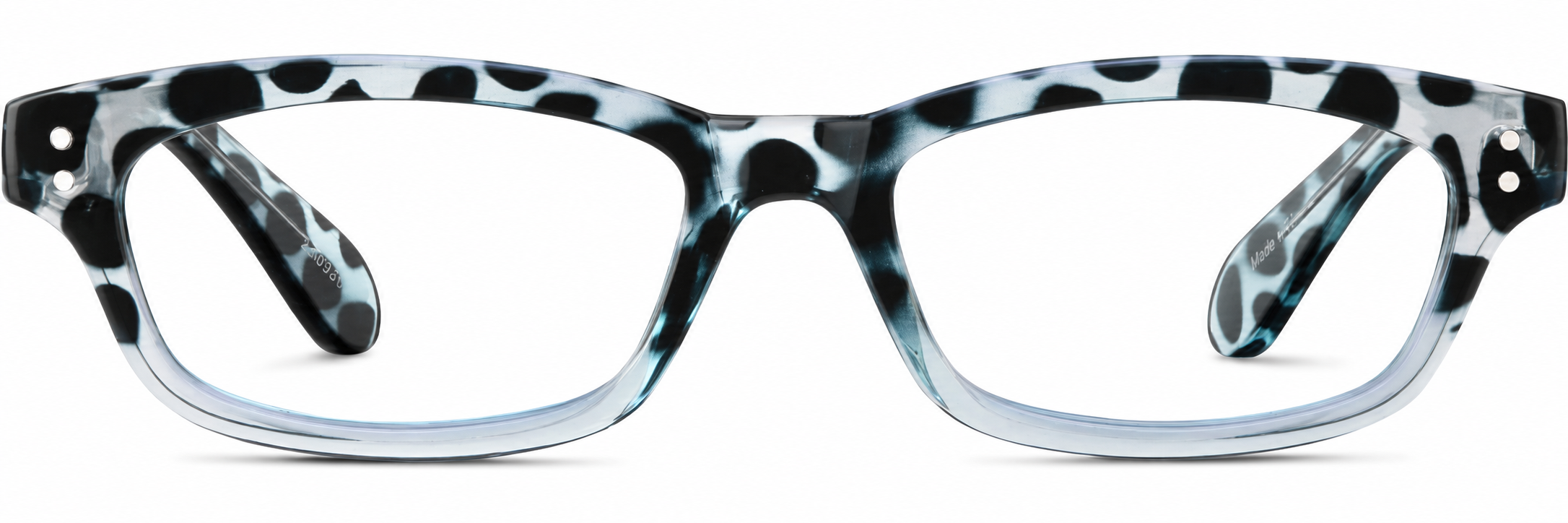 Blue Rectangle Glasses · Blue · reference
