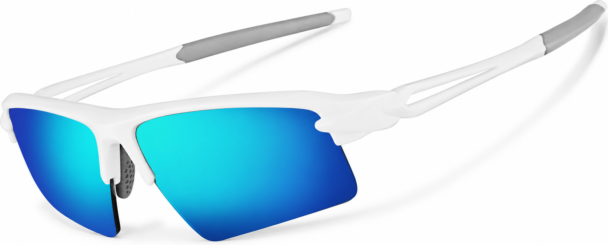 Wrap-Around Sports Sunglasses · White · reference