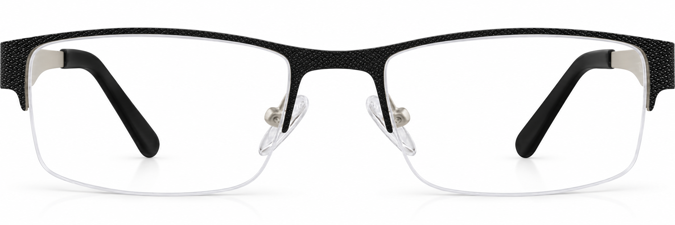 Black Rectangle Glasses · Black · reference