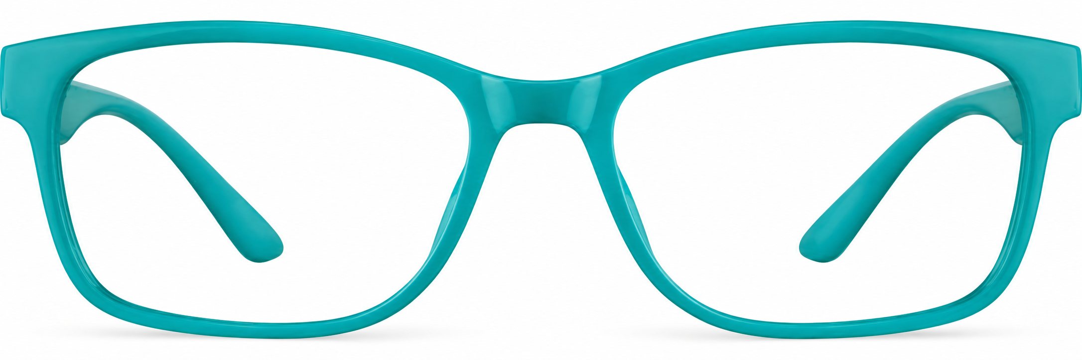Teal Rectangle Glasses · Teal · reference