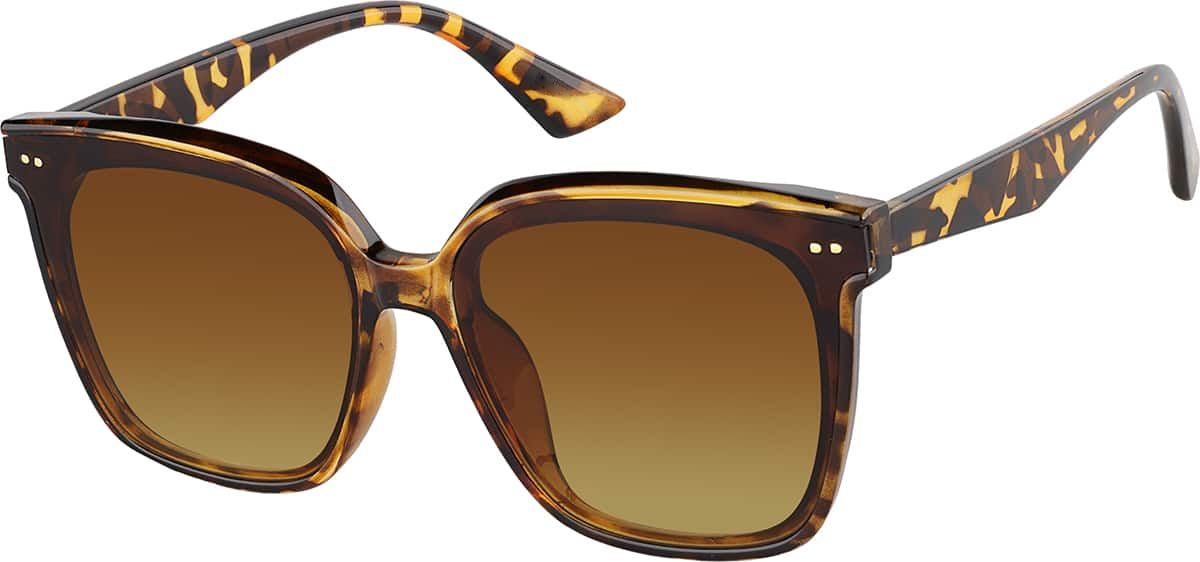 Tortoiseshell Square Sunglasses · Tortoiseshell · reference
