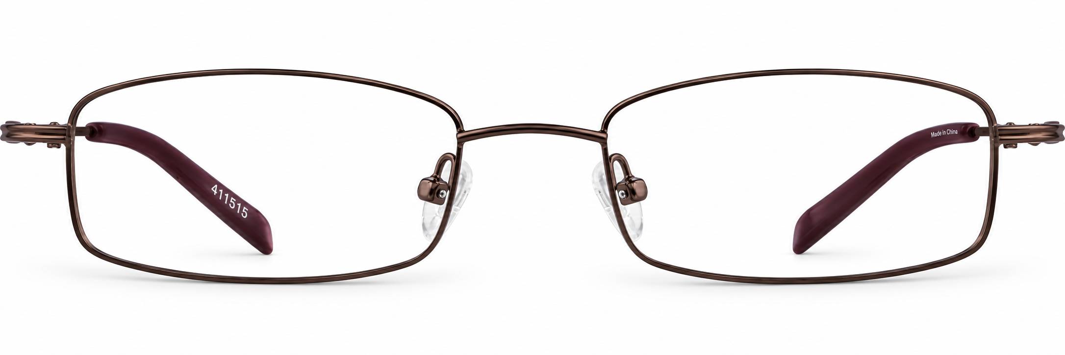 Brown Rectangle Glasses · Brown · reference