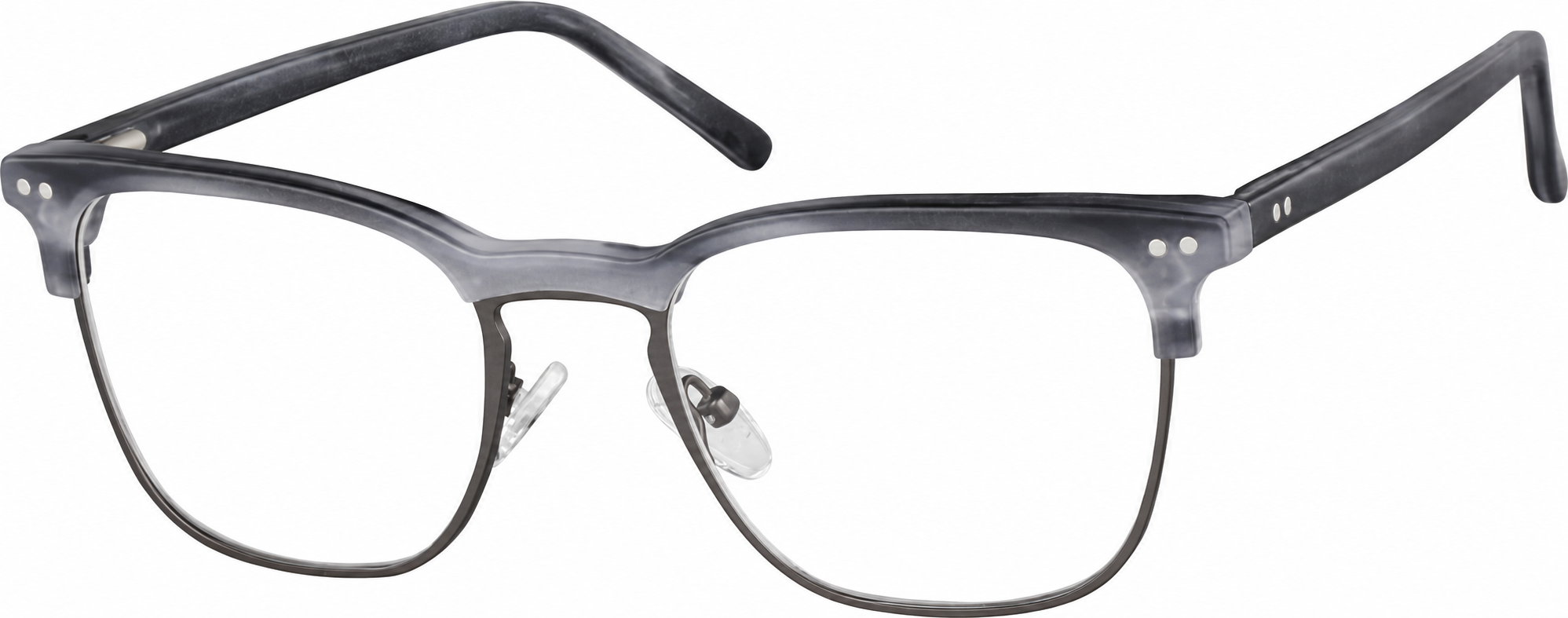 Gray Browline Glasses · Gray · reference