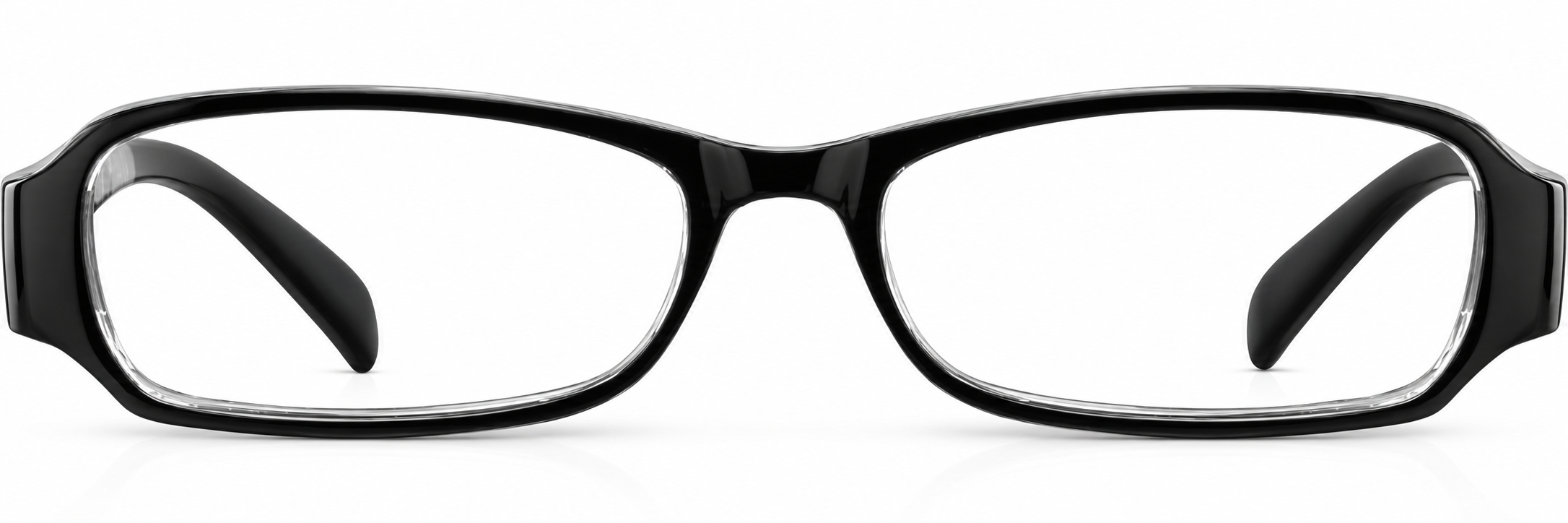 Black Rectangle Glasses · Black · reference