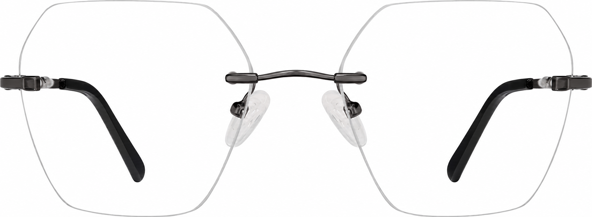 Gray Customizable Rimless Glasses · Gray · reference