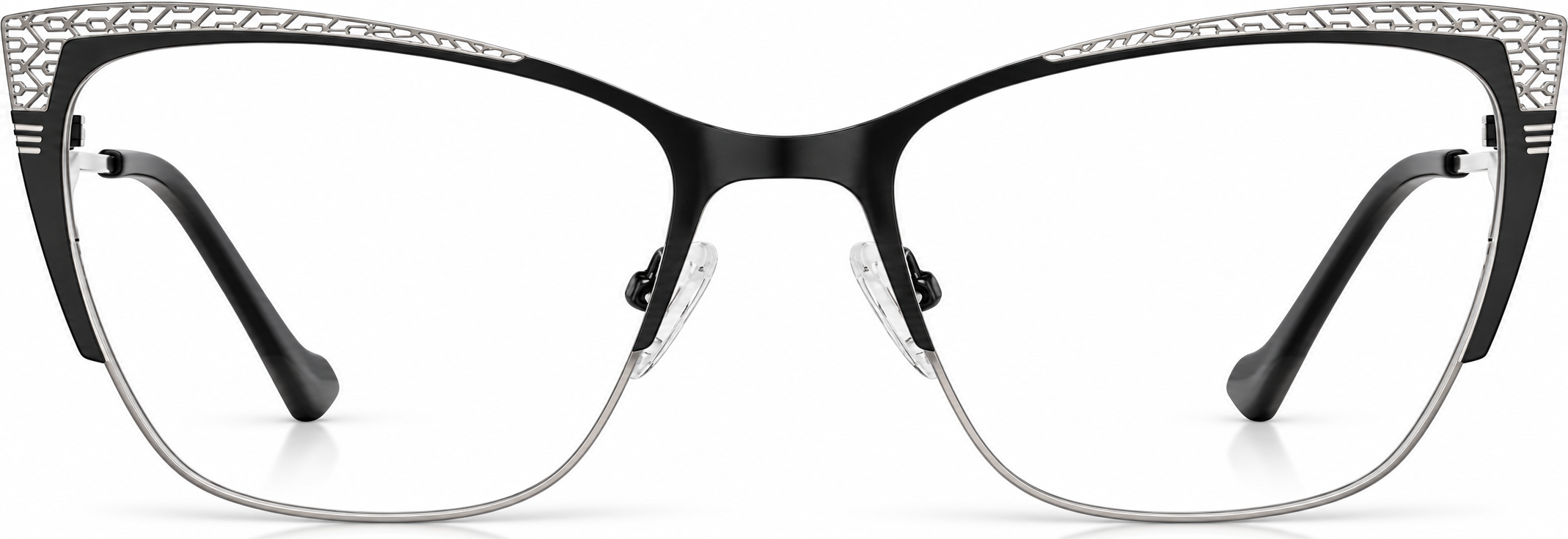Black Cat-Eye Glasses · Black · reference