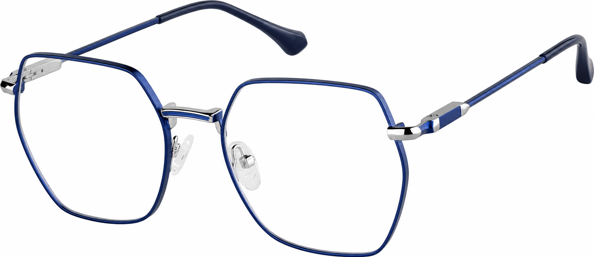 Navy Geometric Glasses · Navy · reference