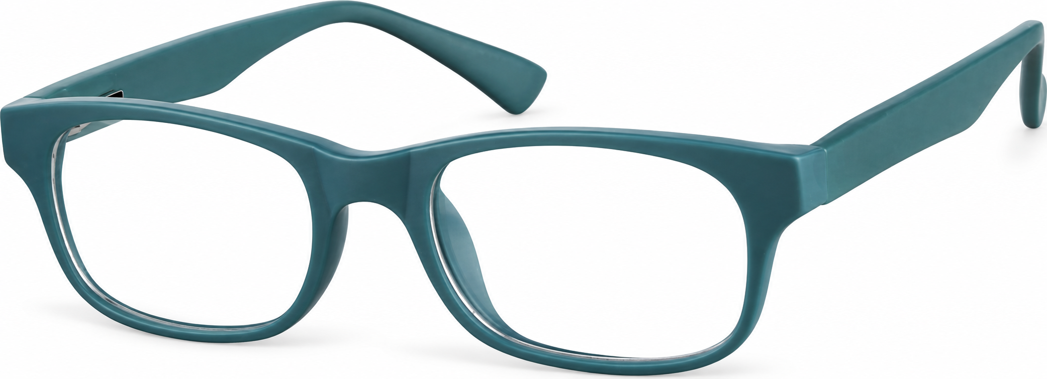 Teal Kids' Rectangle Glasses · Teal · reference