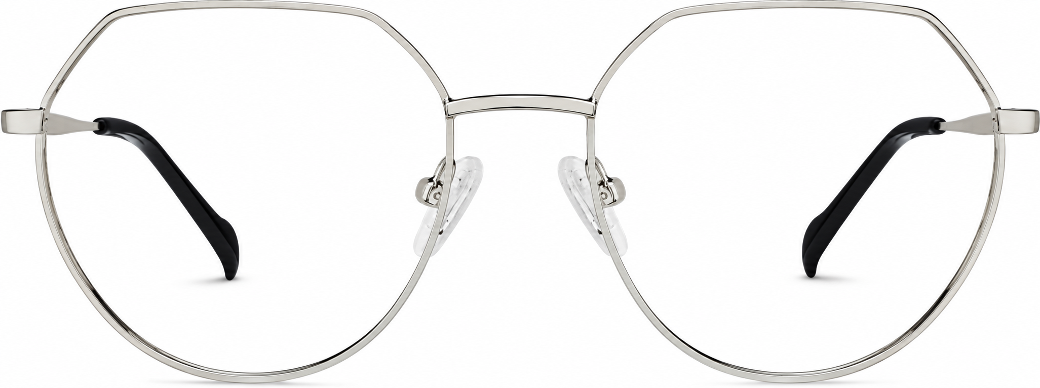 Silver Geometric Glasses · Silver · reference