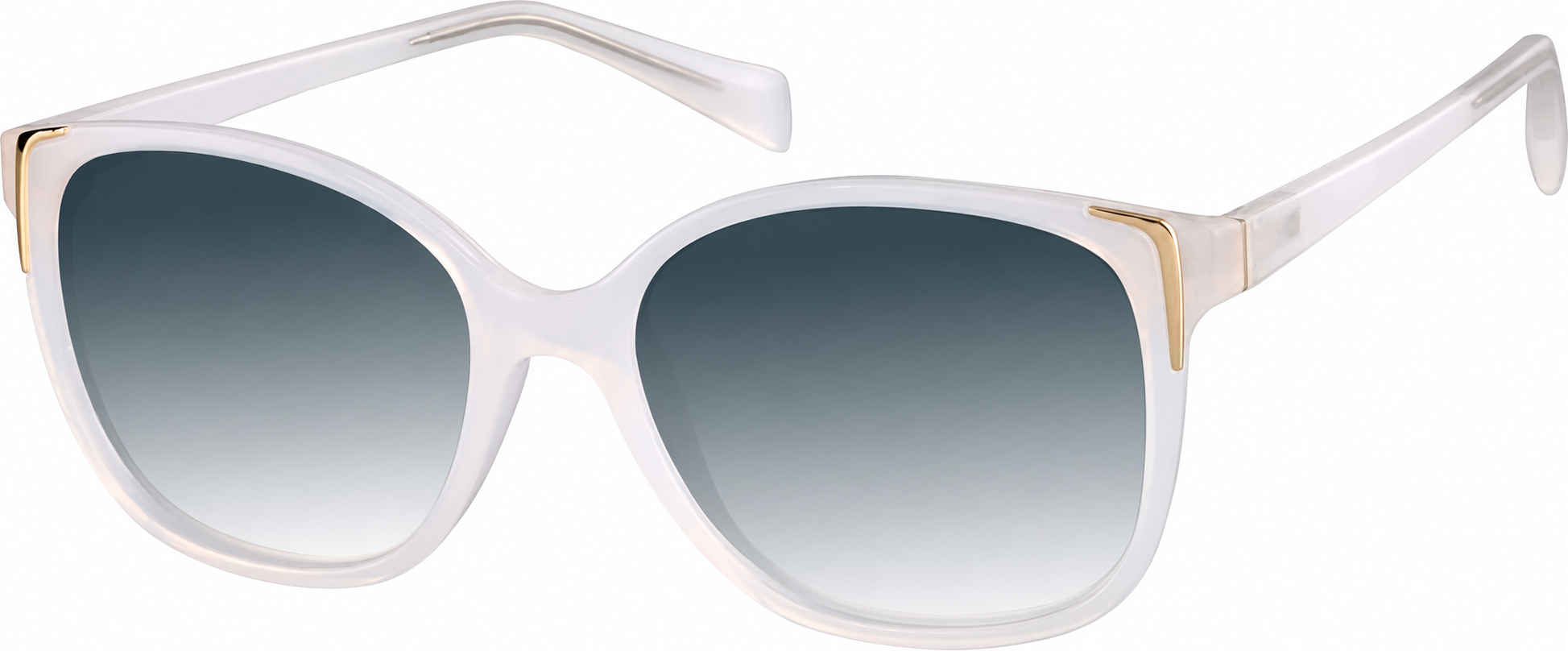 Premium Square Sunglasses · White · reference