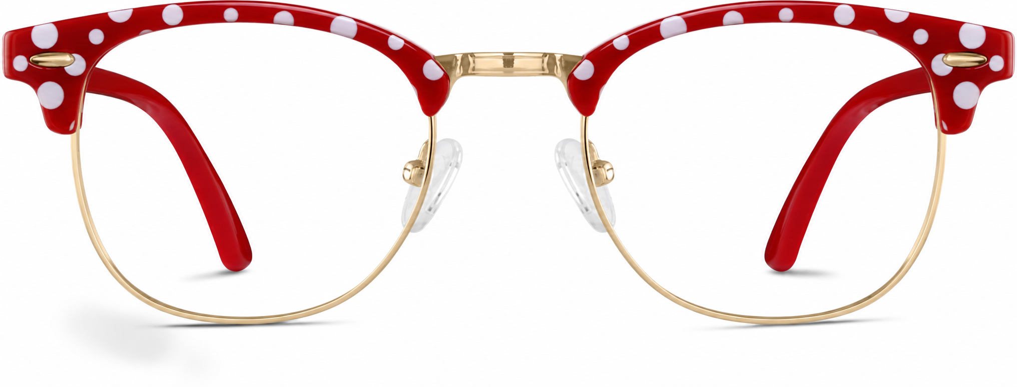Red Browline Glasses · Red · reference