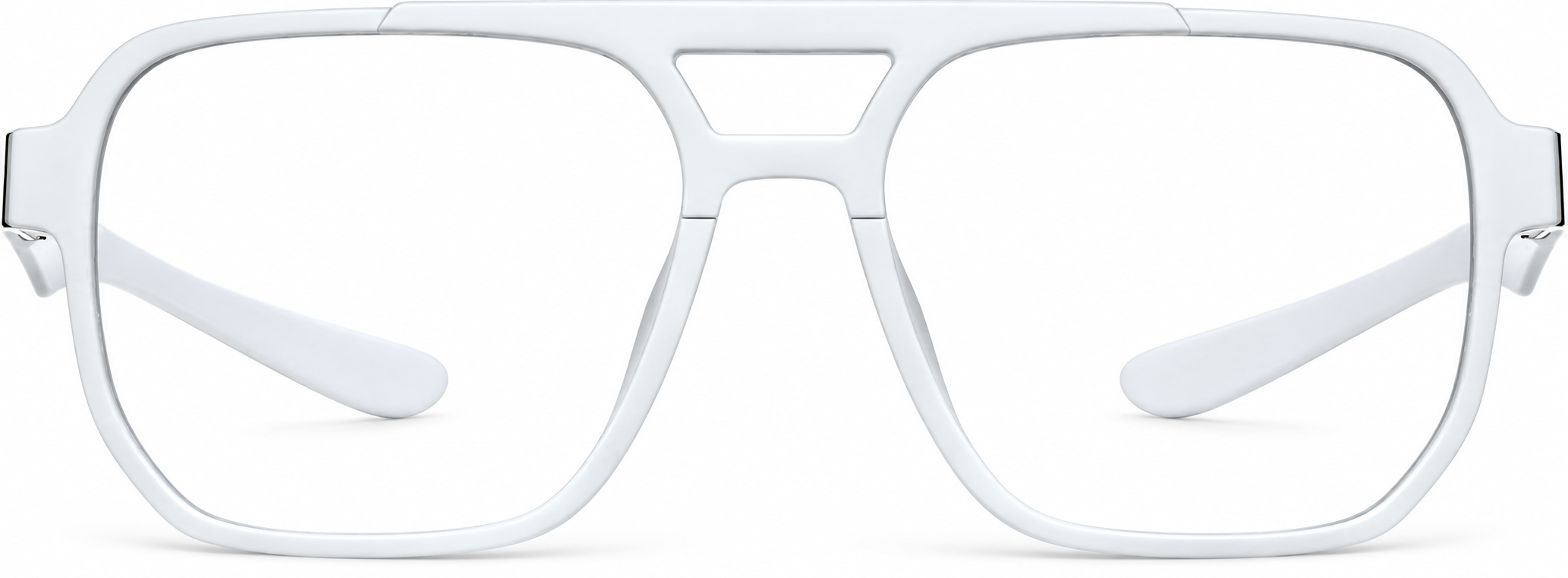 White OptiFlex® Aviator Glasses · White · reference