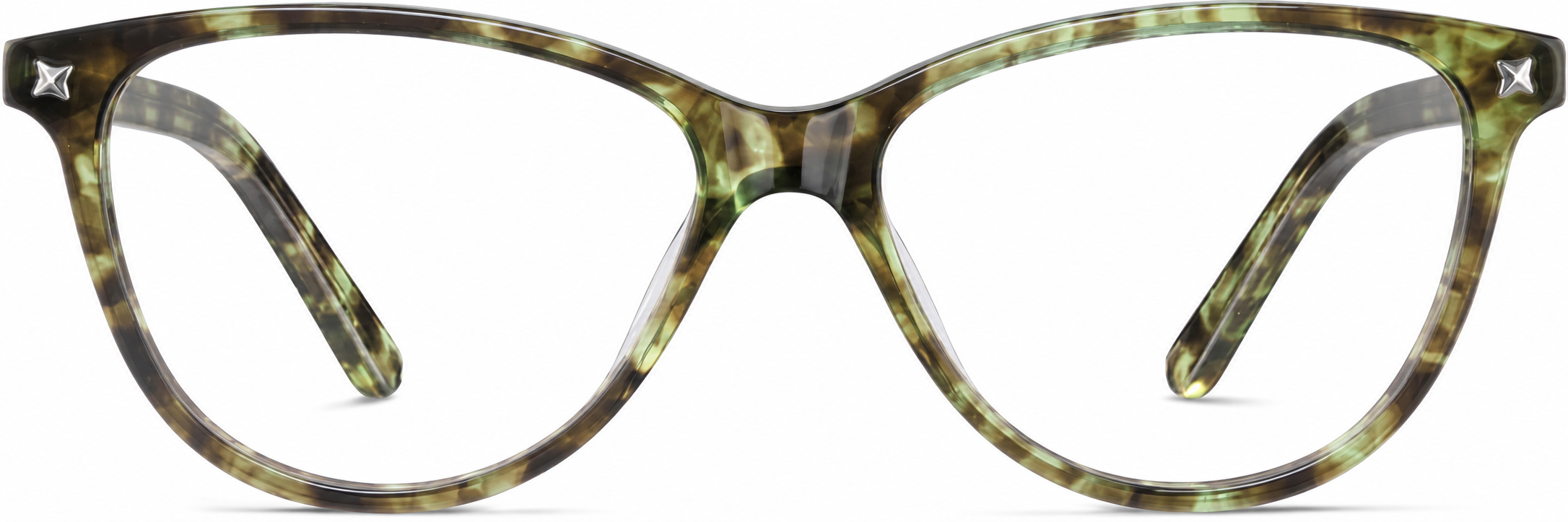 Green Tortoiseshell Cat-Eye Glasses · Green Tortoiseshell · reference