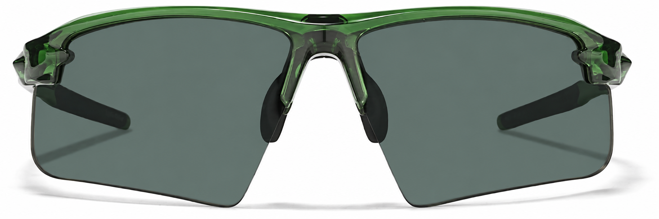 Green with Green Lenses Wrap-Around Sports Sunglasses(Larger Lenses) · Green with Green Lenses · reference