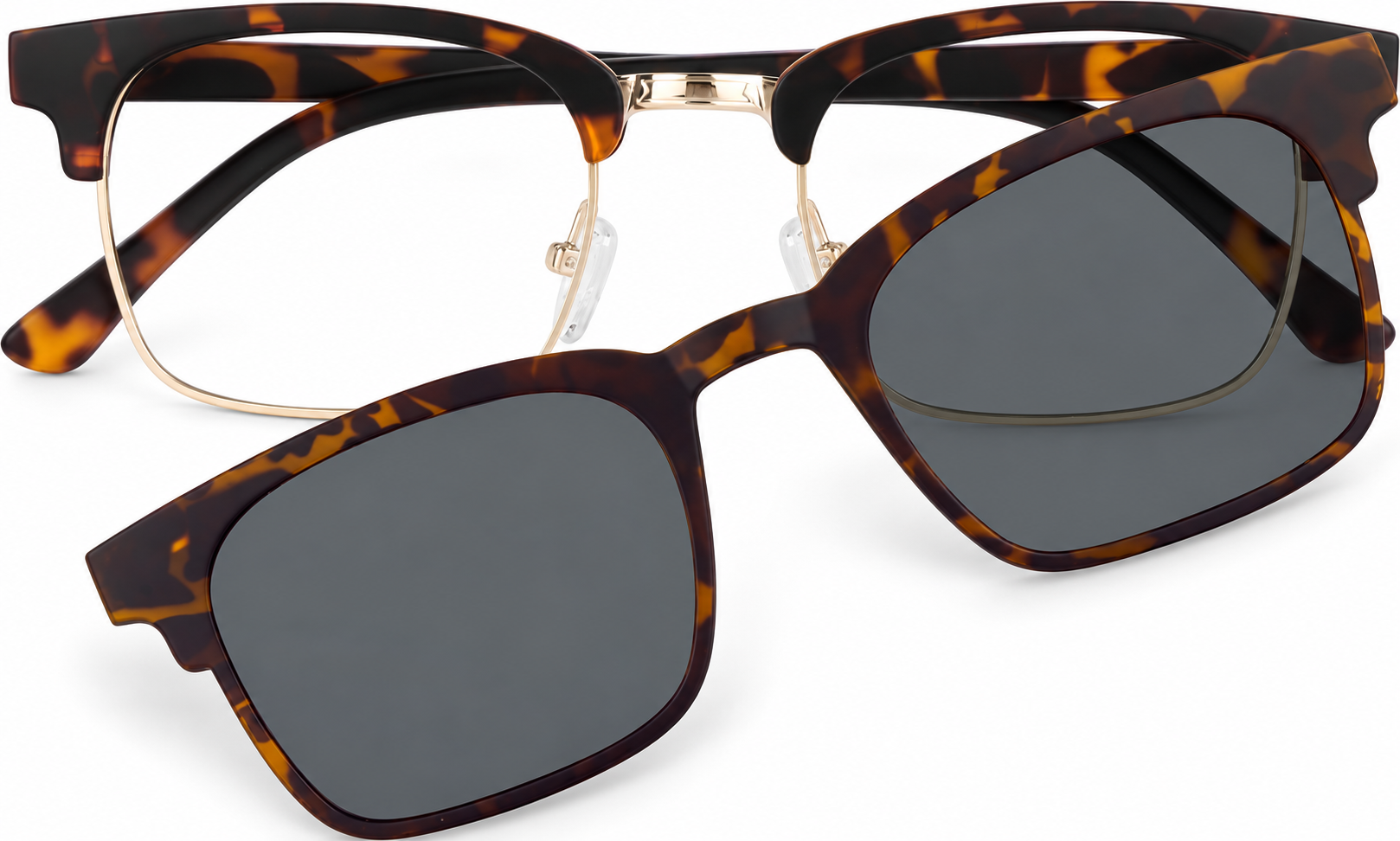 Tortoiseshell World View Polarized Clip-on Glasses · Tortoiseshell · reference