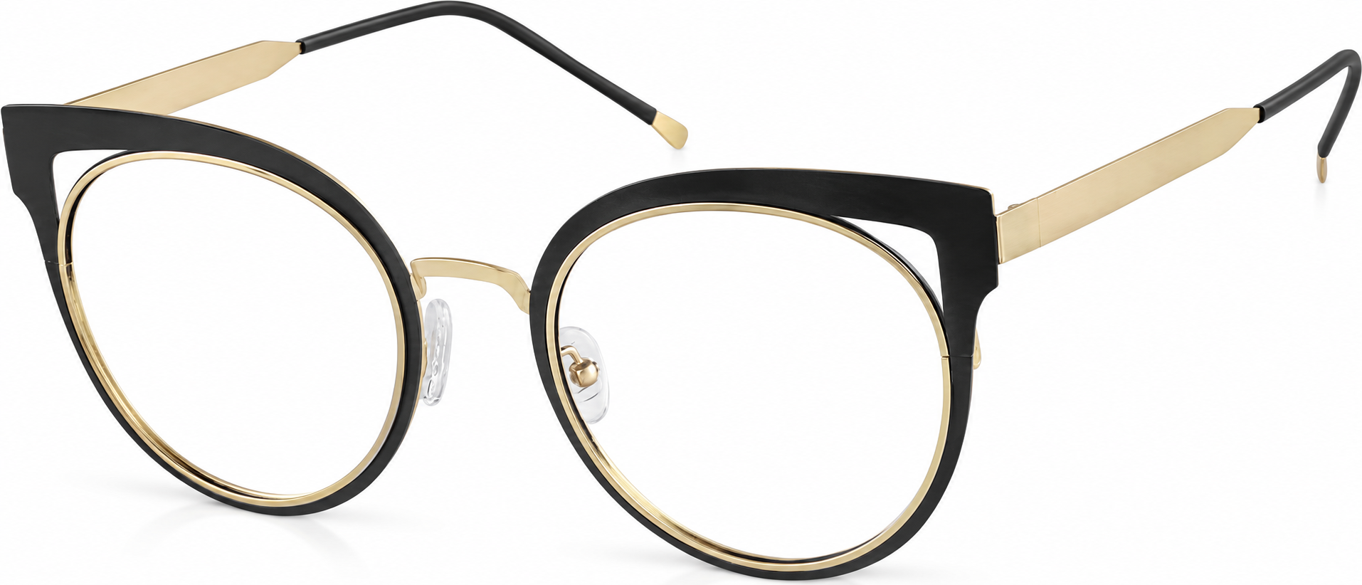 Black Cat-Eye Glasses · Black · reference