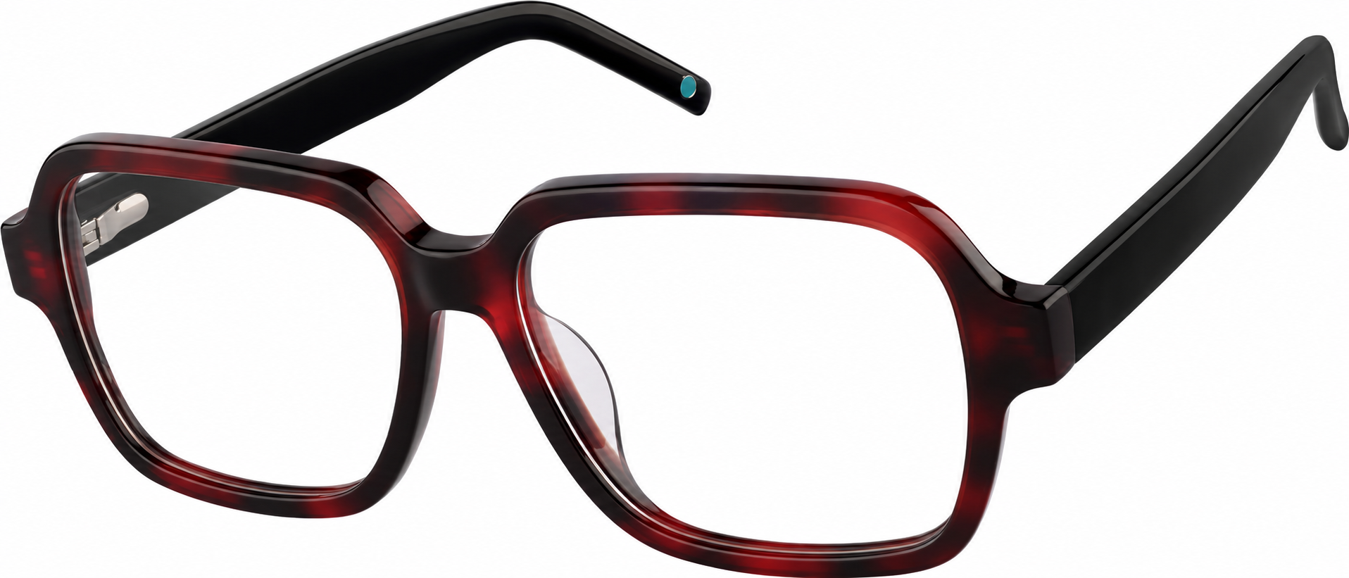 Red Tortoiseshell Acetate Square Glasses · Red Tortoiseshell · reference