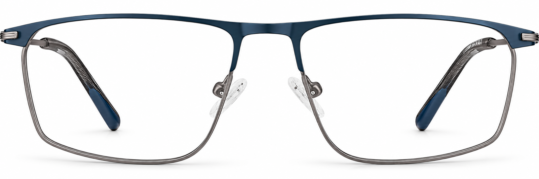 Blue Rectangle Glasses · Blue · reference