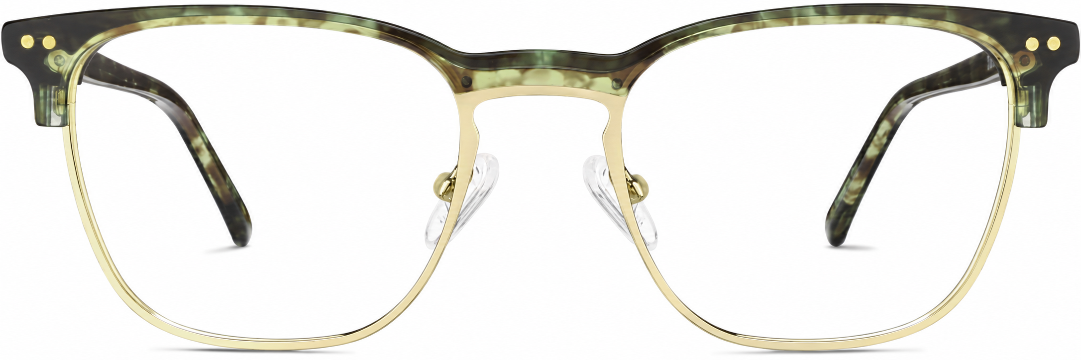 Gold Browline Glasses · Gold · reference