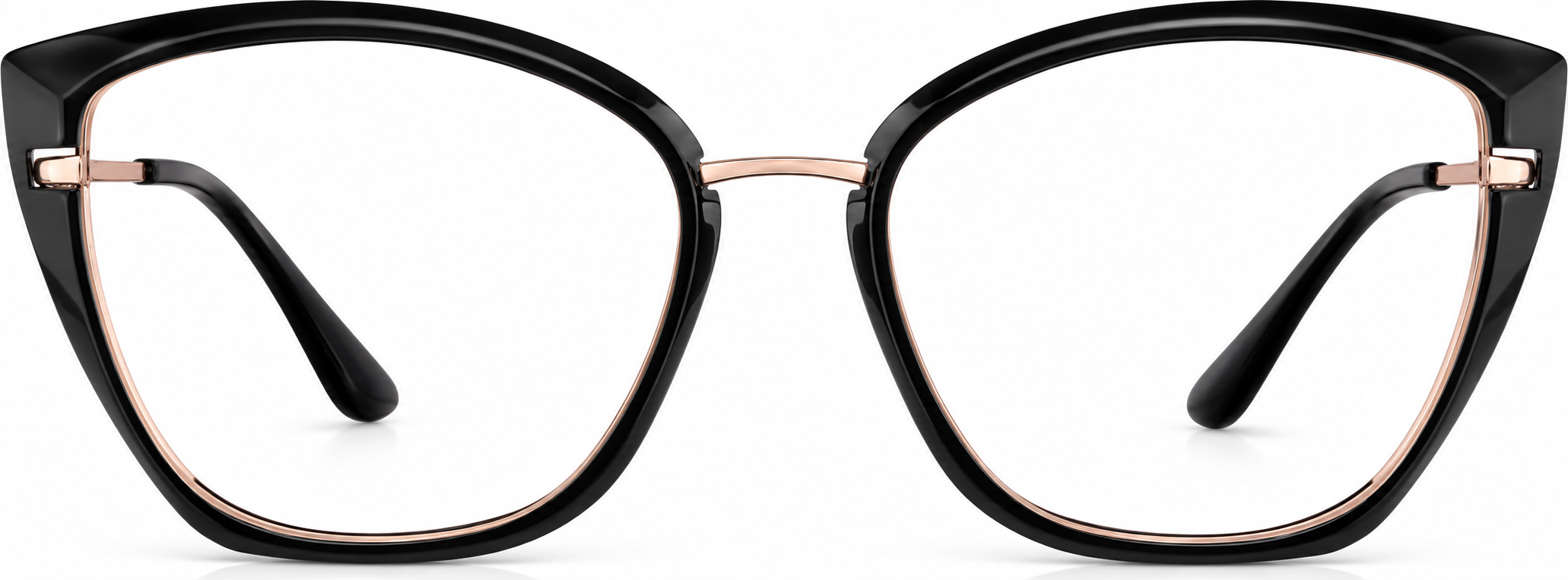 Black Cat-Eye Glasses · Black · reference