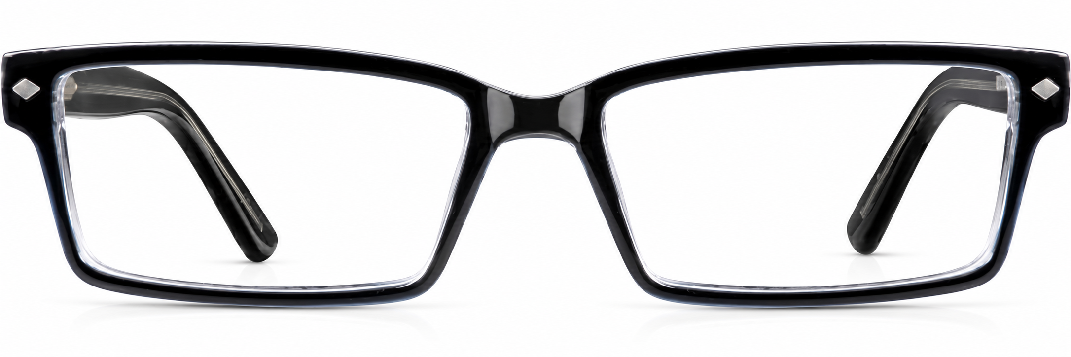 Black Rectangle Glasses · Black · reference