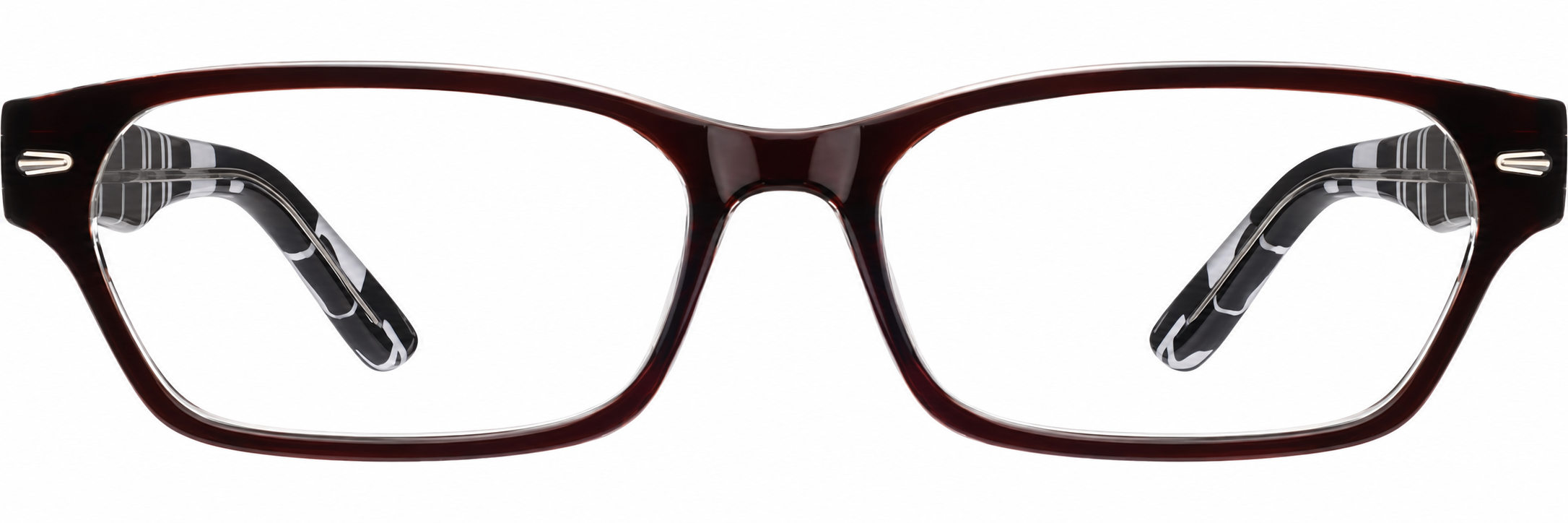 Brown Rectangle Glasses · Brown · reference