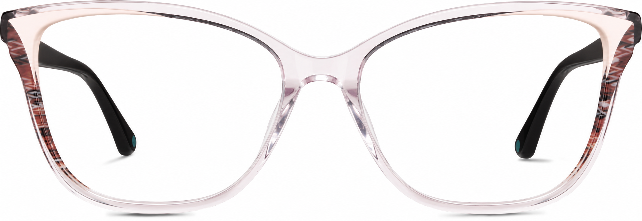 Clear/Pink Premium Cat-Eye Glasses · Clear/Pink · reference