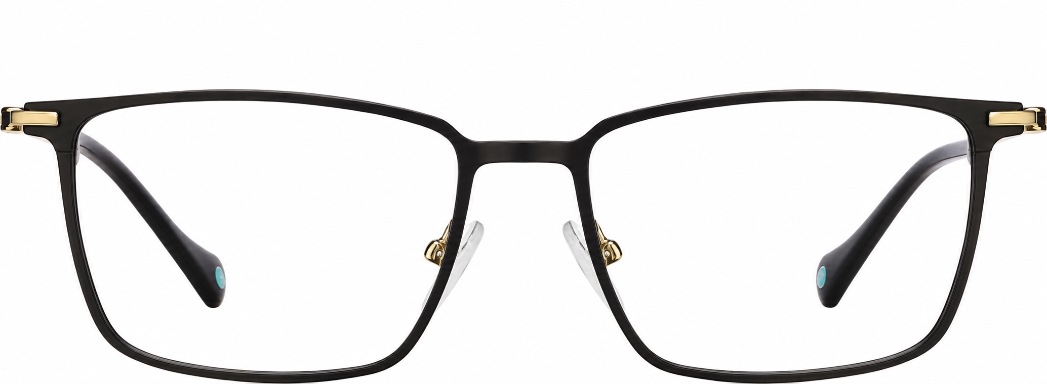 Black Rectangle Glasses · Black · reference