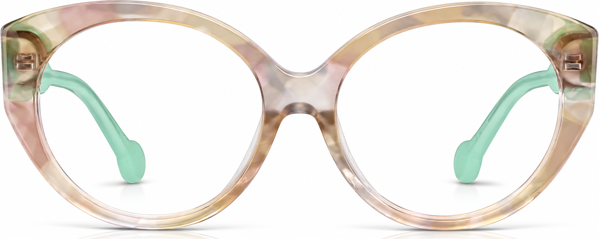 Beige Kids' Oval Glasses · Beige · reference