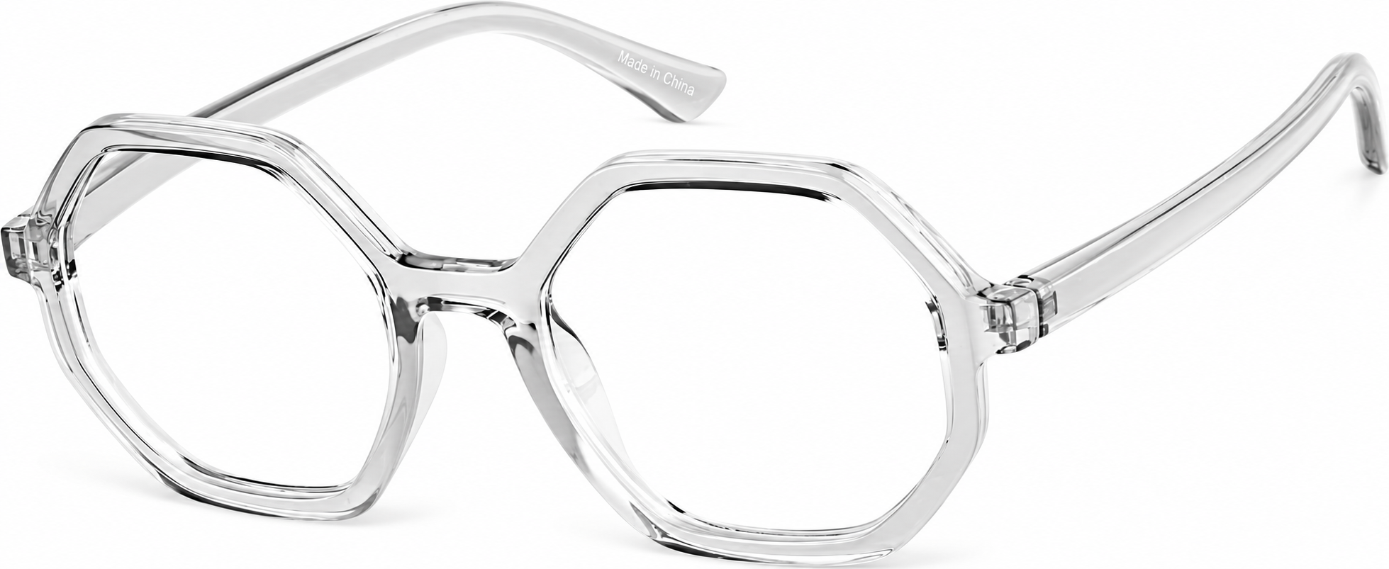 Clear Geometric Glasses · Clear · reference