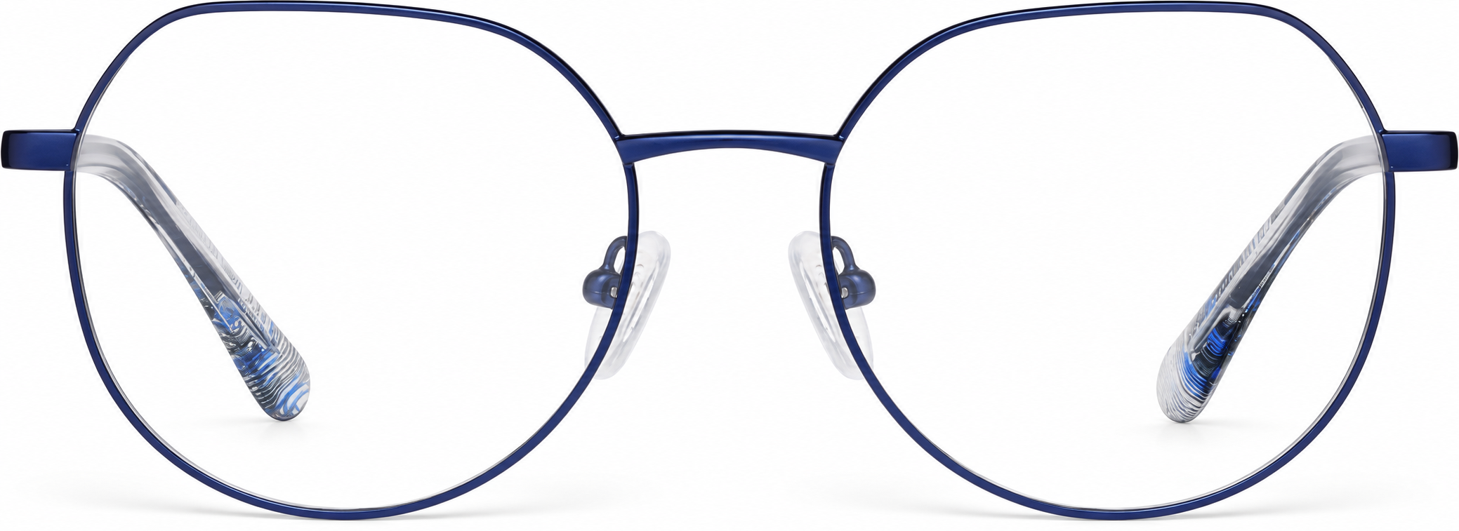 Blue Geometric Glasses · Blue · reference