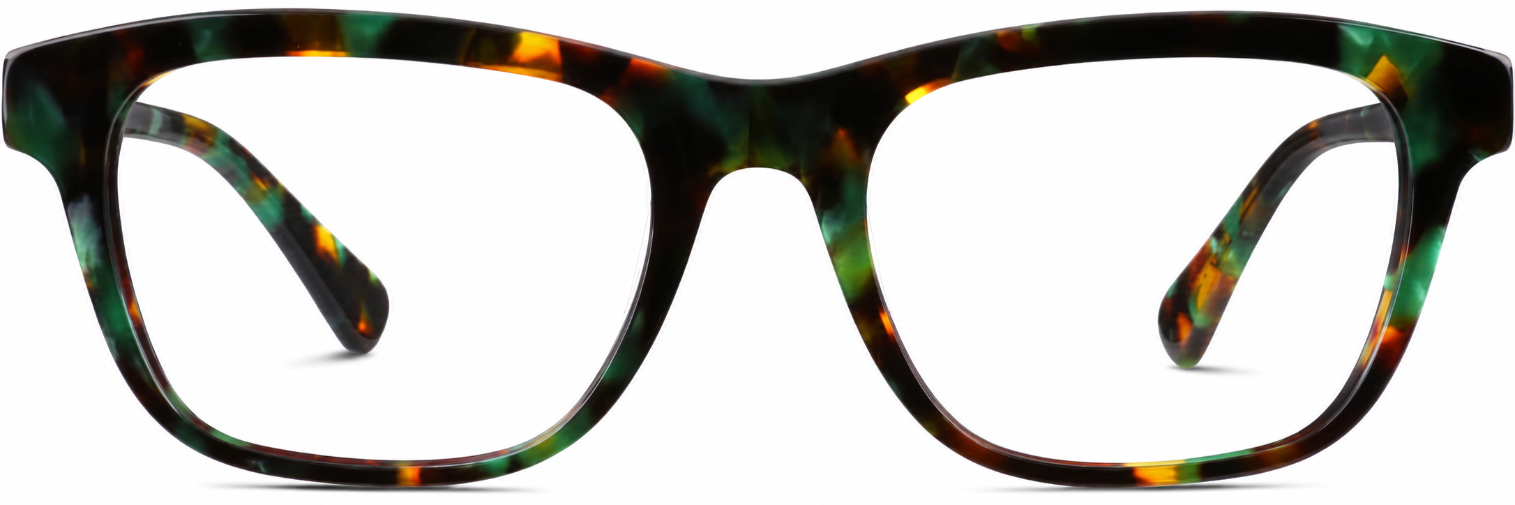 Green Square Glasses · Green · reference