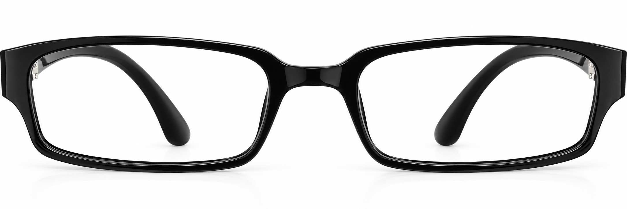 Black Rectangle Glasses · Black · reference