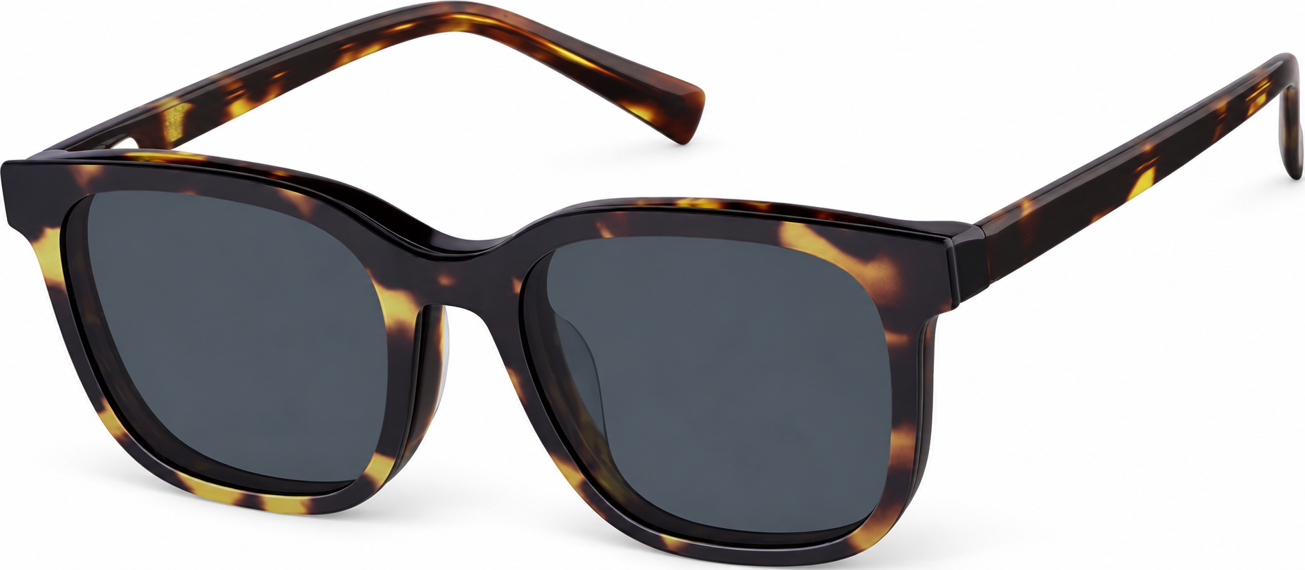 Tortoiseshell Square Magnetic Snap-On Set · Tortoiseshell · reference