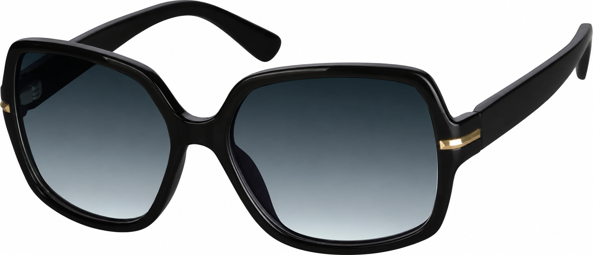 Premium Square Sunglasses · Black · reference