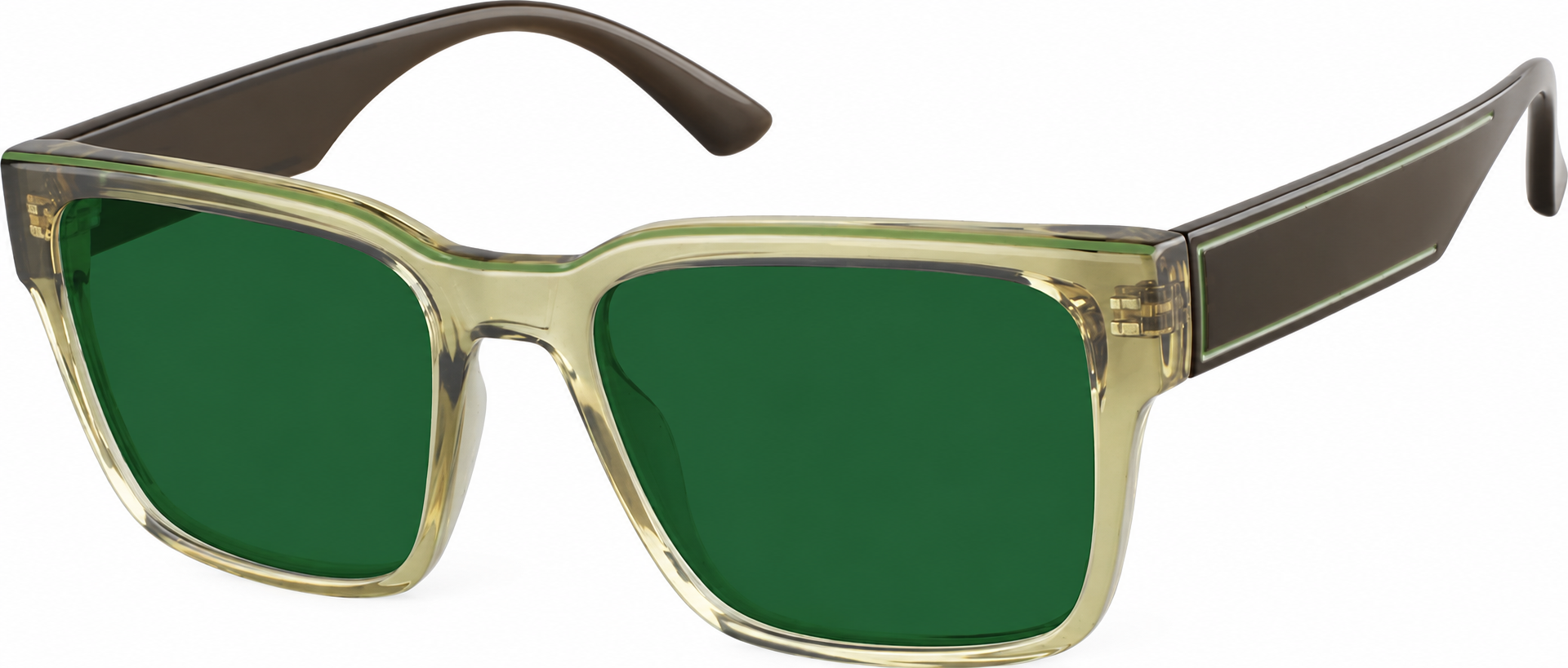 Premium Square Sunglasses · Green · reference
