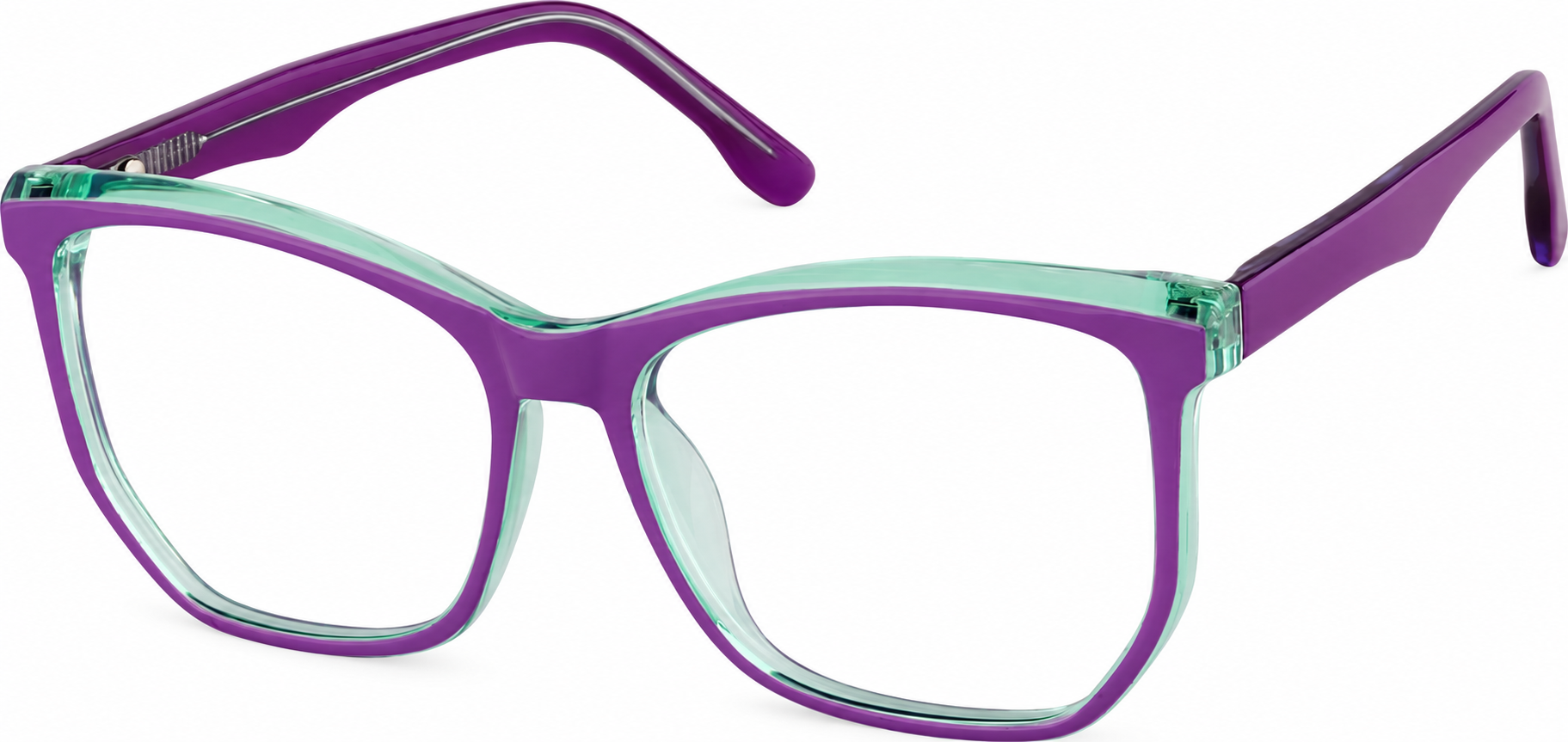 Purple Geometric Glasses · Purple · reference