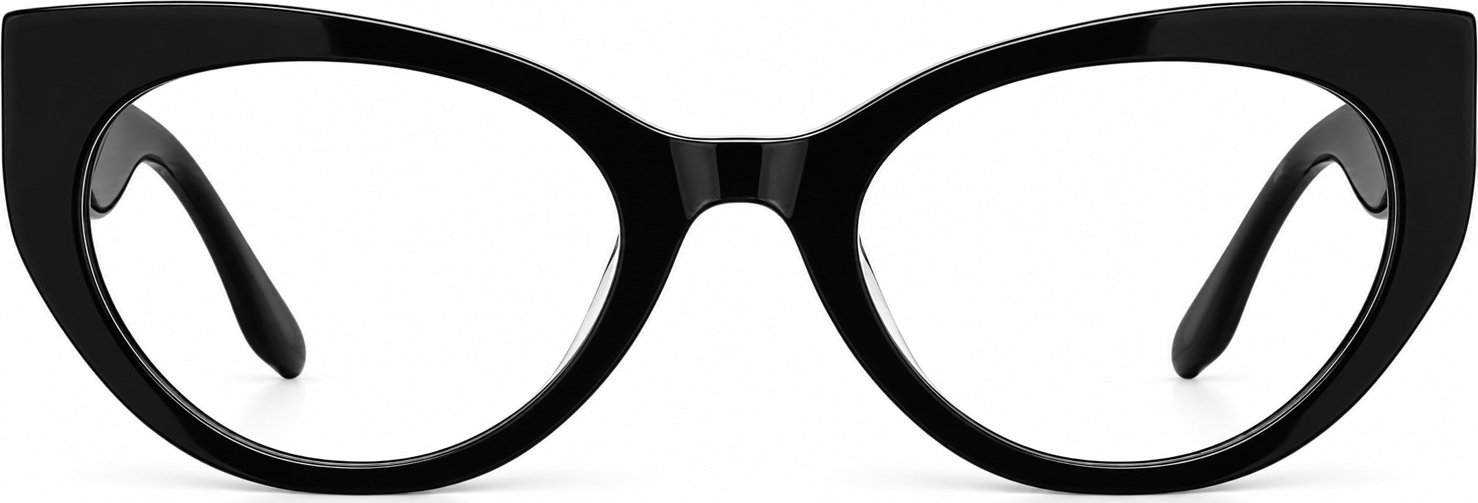 Black Cat-Eye Glasses · Black · reference