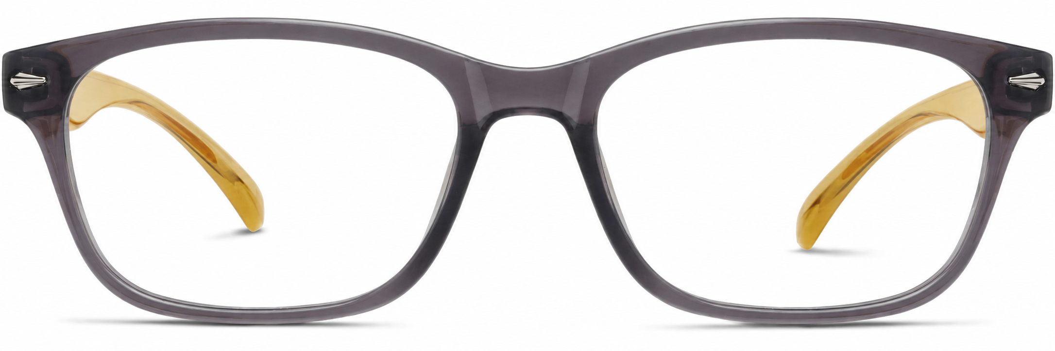 Grey Rectangle Glasses · Grey · reference