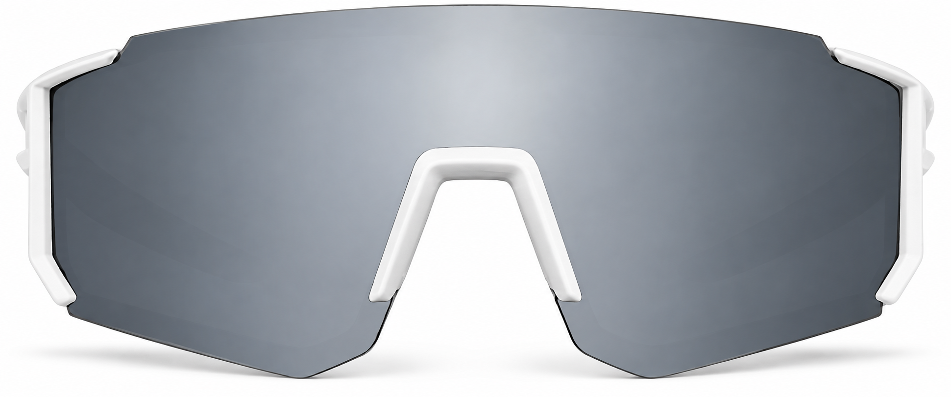 White Wrap-Around Sunglasses · White · reference