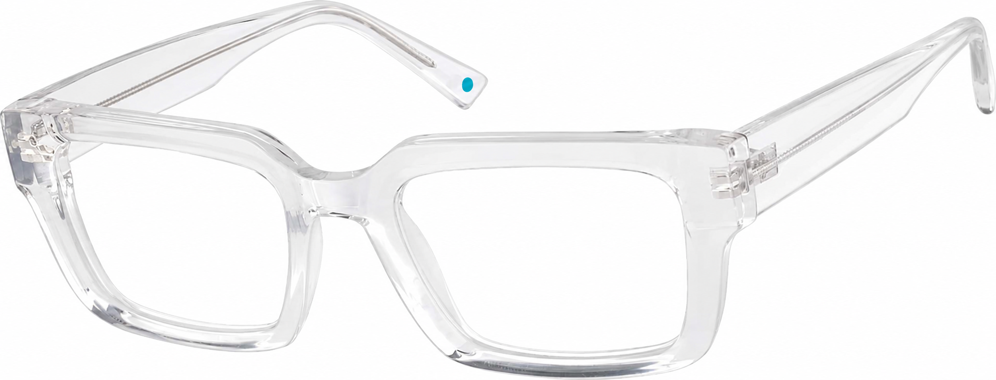Clear Rectangle Glasses · Clear · reference