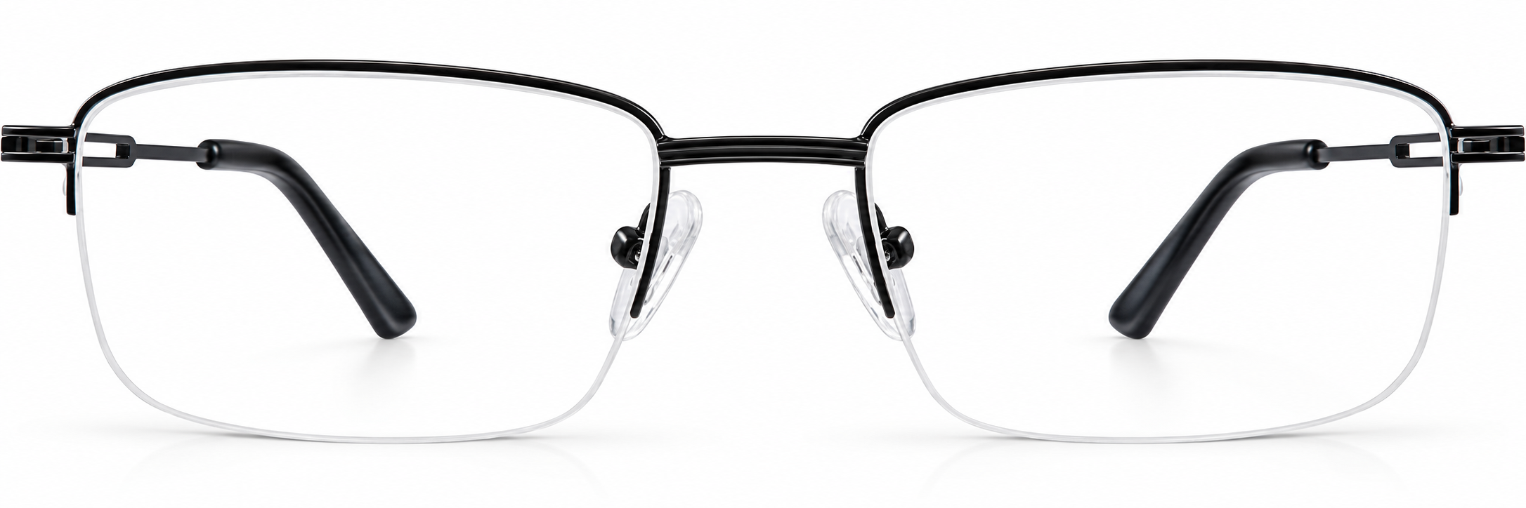 Black Rectangle Glasses · Black · reference