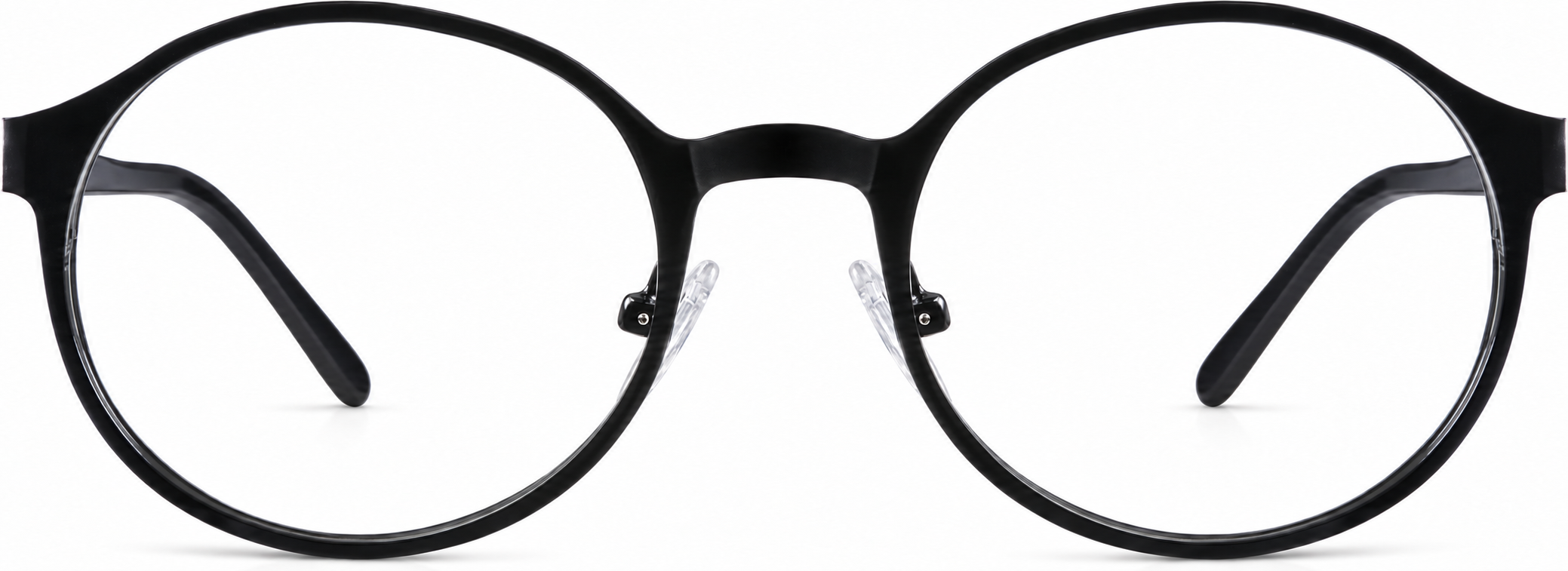 Black Round Glasses · Black · reference