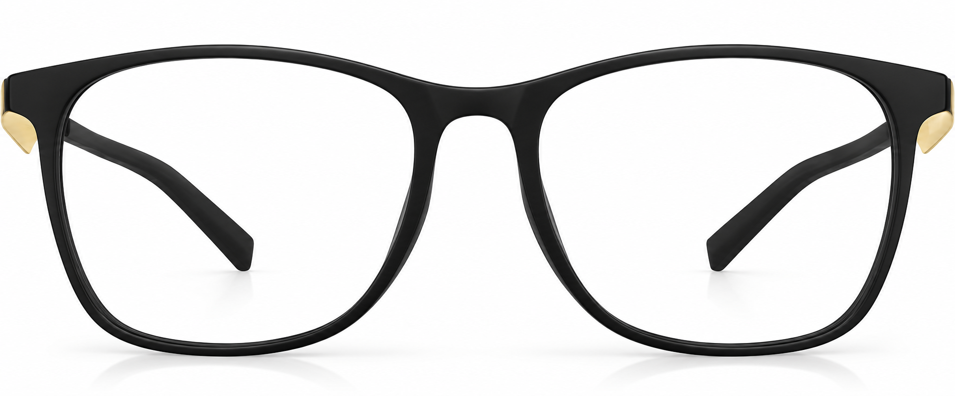Black Square Glasses · Black · reference