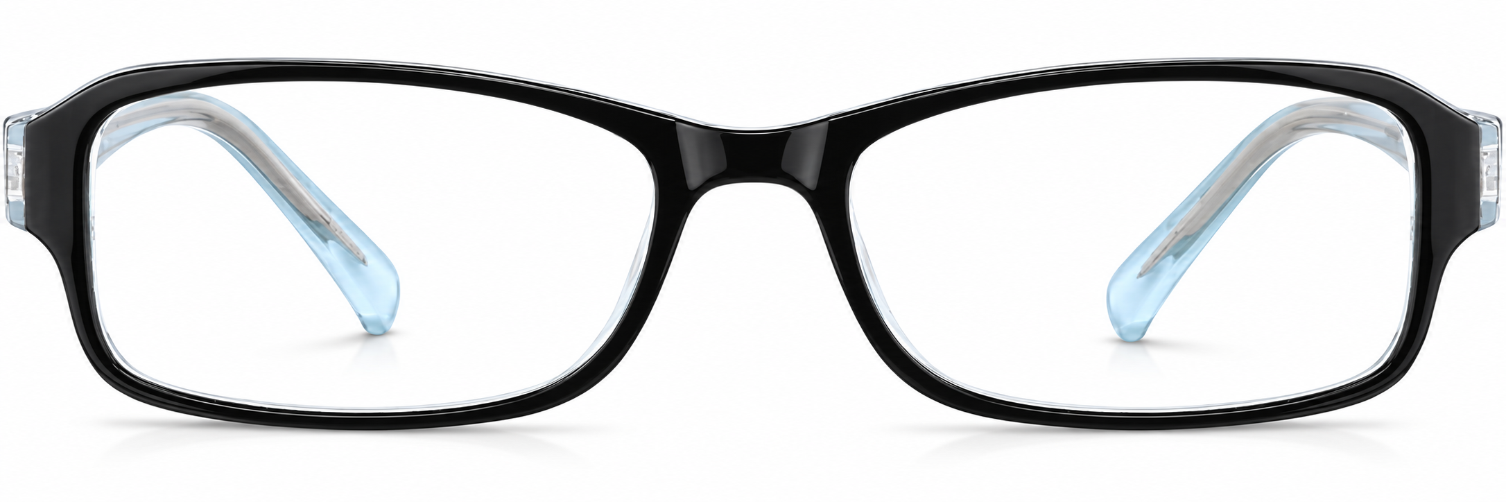 Black Rectangle Glasses · Black · reference