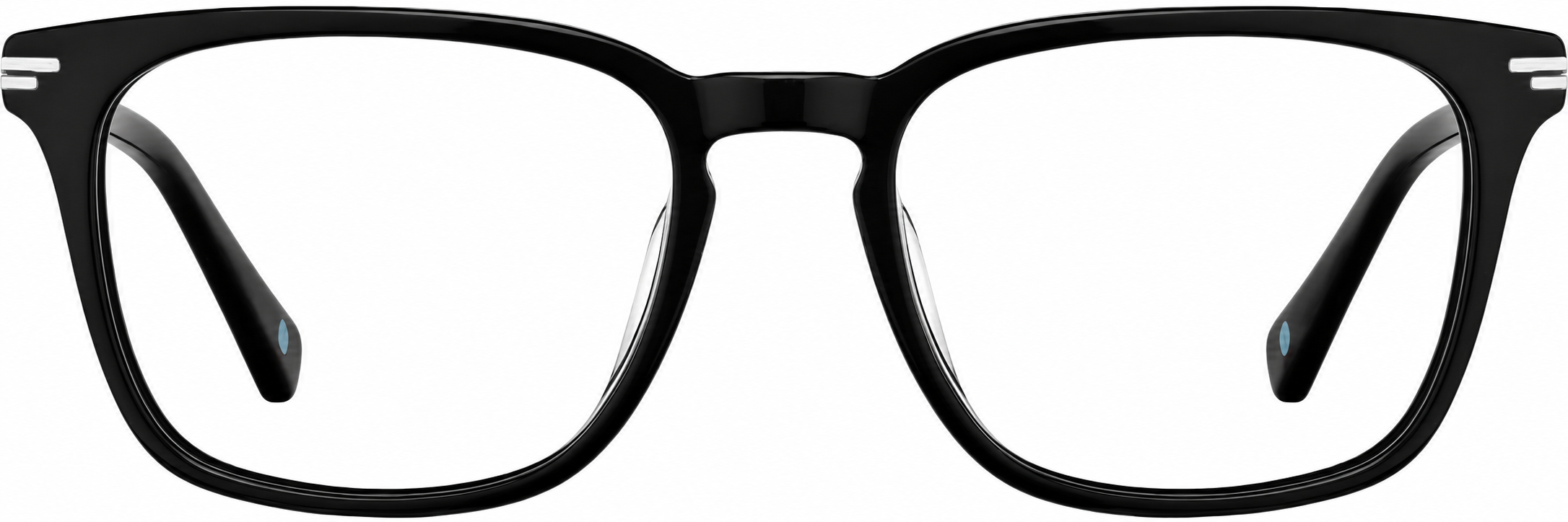 Black Rectangle Glasses · Black · reference
