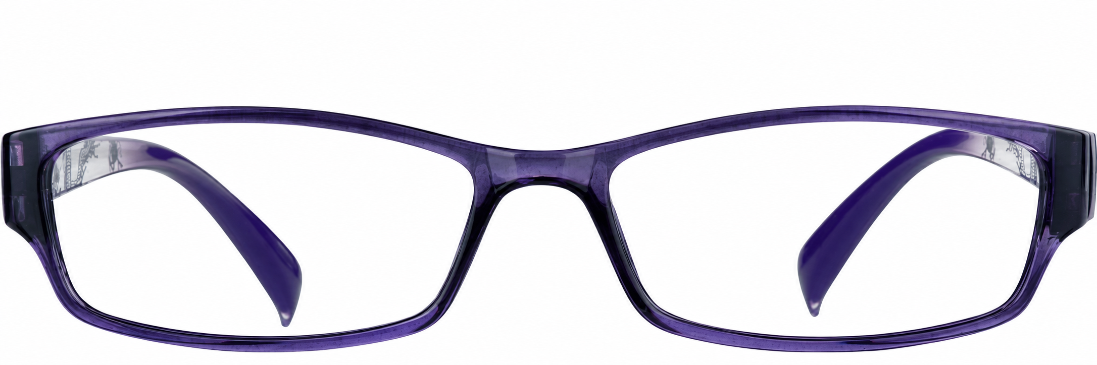 Purple Rectangle Glasses · Purple · reference