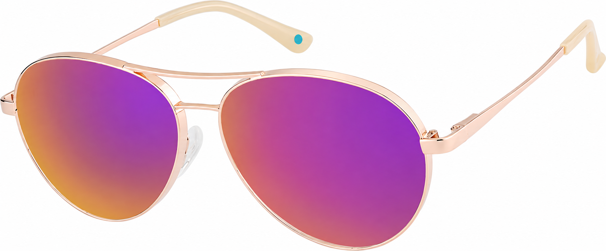 Rose Gold Aviator Sunglasses · Rose Gold · reference