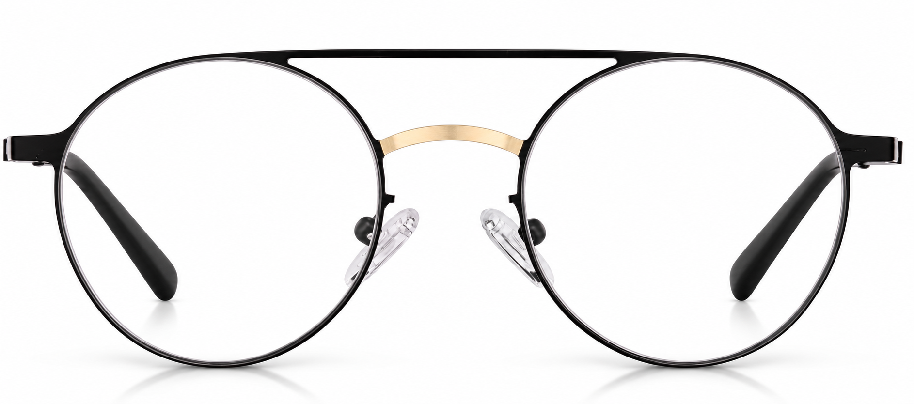 Black Round Glasses · Black · reference